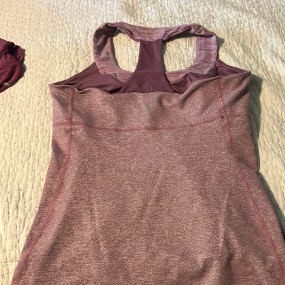 Pink Racerback Athletic Tank Top